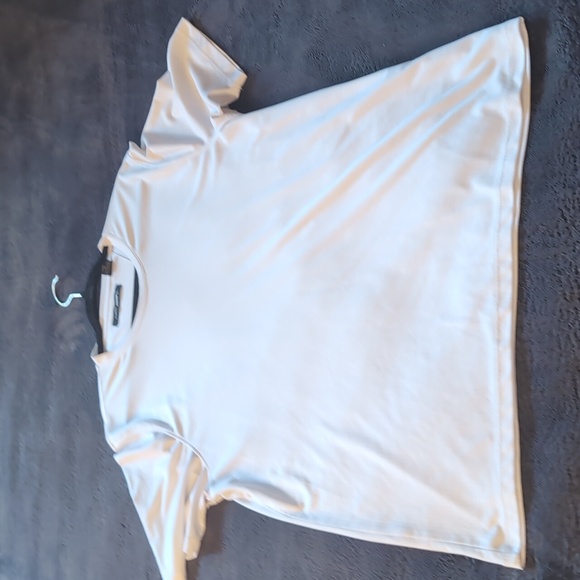 💵2/$10Bundle and Save💵John Henry|White Short Sleeved T-shirt Textured Stripes - Picture 10 of 14